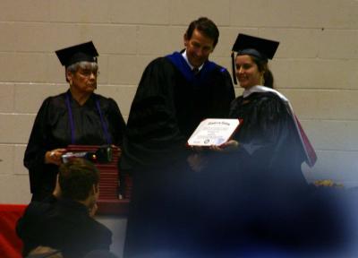 Megan Receiving Her Diploma