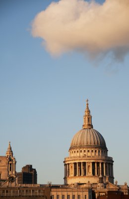 St Paul's with cloud