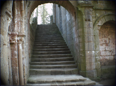 Stairway to the monks' dorter