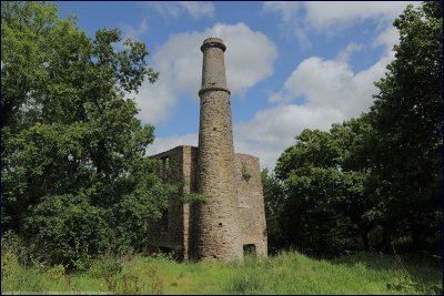 ruins of lower engine house, Drakewalls Mine, Gunnislake, Cornwall
