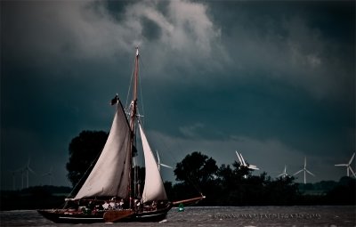 Boat in Netherlands, summer