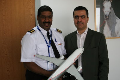 1135 8th July 06 Our new UAE national captain with Adel.JPG