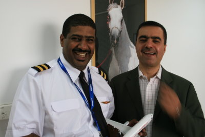 1139 8th July 06 Our new UAE National Pilot with Adel.JPG