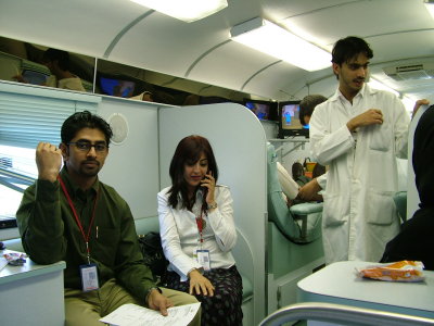 0947 31st May 06 Shalini and Aditya at the Blood Bank.JPG