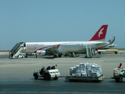 Air Arabia at Muscat.JPG