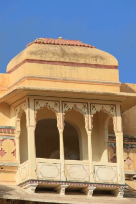 Painted Balcony Amber Fort Jaipur.JPG