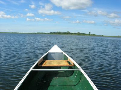 Canoe on the lake