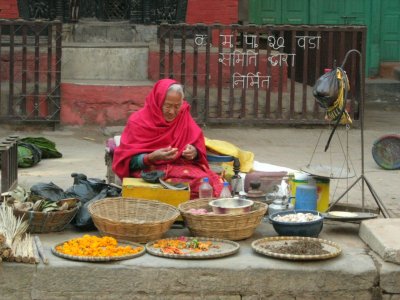 Woman selling