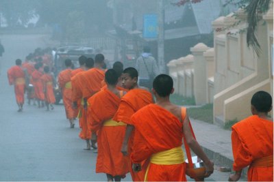 monks heading home