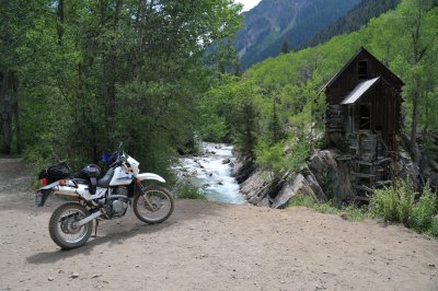 DR650 at Crystal Mill