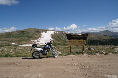 Continental Divide on DR650