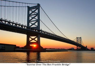 056  Sunrise Over The Ben Franklin Bridge.JPG