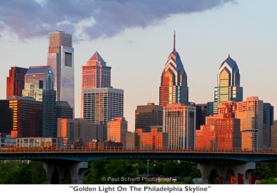 088  Golden Light On The Philadelphia Skyline.JPG