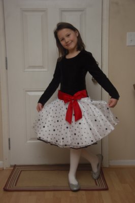 Rory posing before church on Christmas Eve