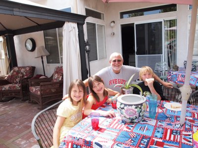 Reagan, Rory, Grandpa and Jaden