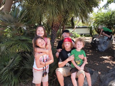 Rory, Reagan, Jaden, Tristan, and Liam at the coolest zoo in the world