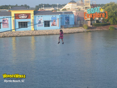 Reagan on the zipline