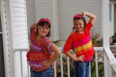 striking a pose on the first day of 4th grade