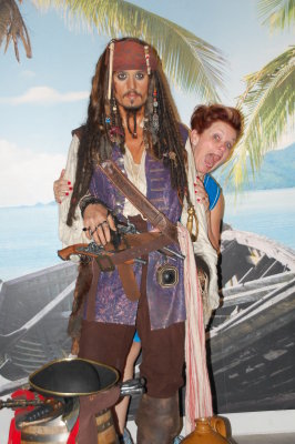 Karen and her buddy Captain Jack Sparrow