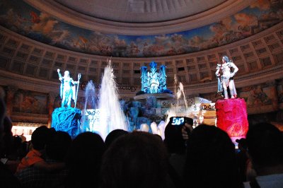 The animated statue show at Ceaser's Palace