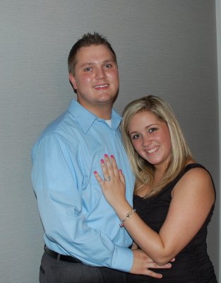 The just engaged couple!