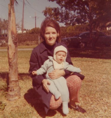 Jan and Jimmy Feb 1972  8 mo old