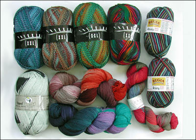 Sock yarn stash, 16th June 2006