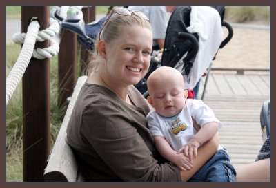 Joshua and Mom at the park