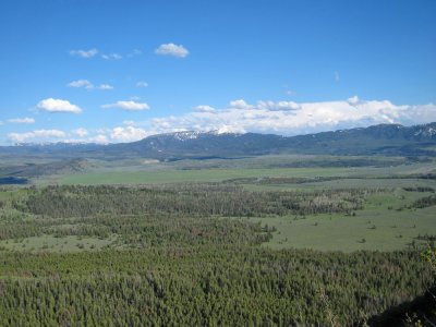 view from top of Signal Mountain Road; Grand Teton National Park, WY