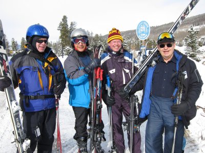 Barbershop boys ski vacation