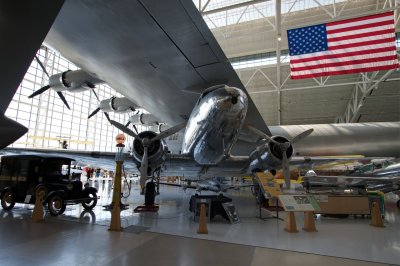 DC-3 Beneath the Wing of the Spruce Goose (HDR image)