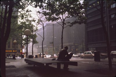 Double Check Sculpture AKA Briefcase Man by the World Trade Center 1986