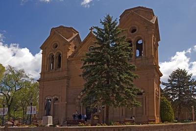 Saint Francis Cathedral in Central Santa Fe