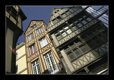 Rouen - Maisons  pans de bois.