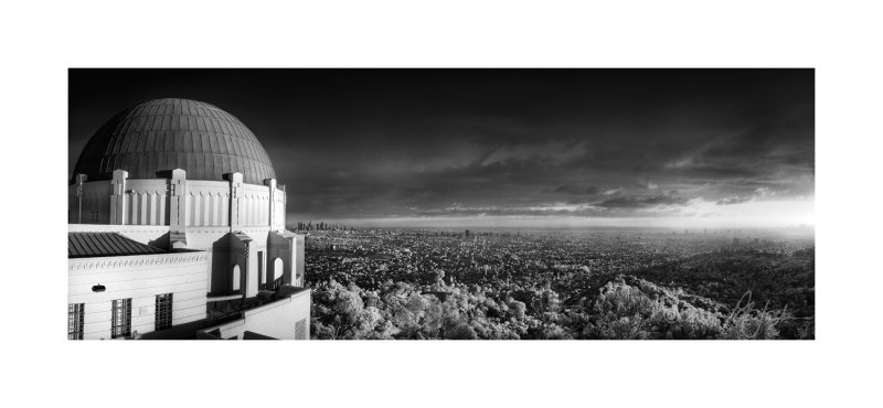 Griffith Observatory Infrared Panorama