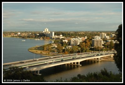 The Narrows' Bridge and South Perth