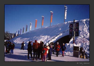 spectators outside the stadium