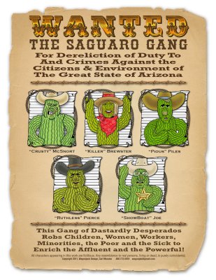 Saguaro Gang Wanted Poster