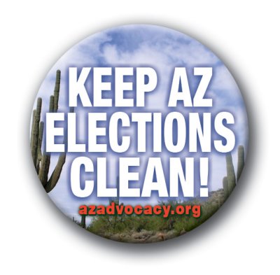 Keep AZ Elections Clean! Button