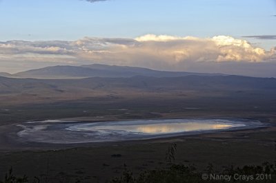 Sun Setting on Ngorongo Crater
