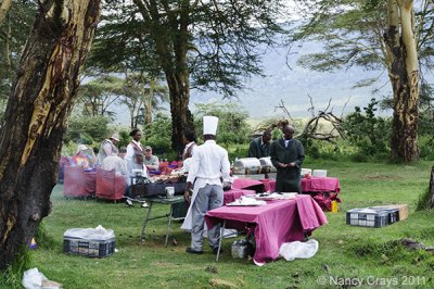 A Surprise: Safari Luncheon in the Middle of Nowhere