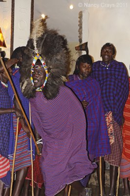 Masai Dancer at Lodge