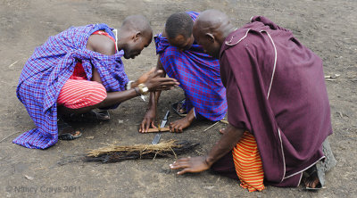 Masai Starting Fire