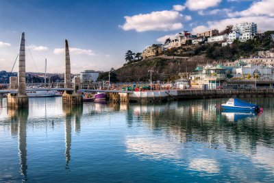 Bridge and harbour, Torquay, Devon