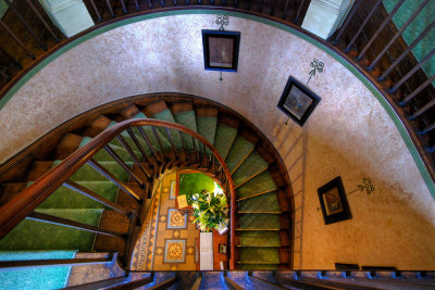 Staircase at Glewstone Court