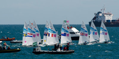 On their way, 2012 Olympic sailing, Weymouth