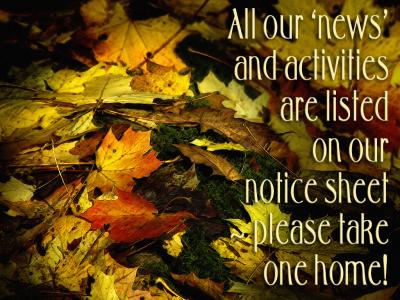 Notice sheet slide from the Autumn at Stourhead series