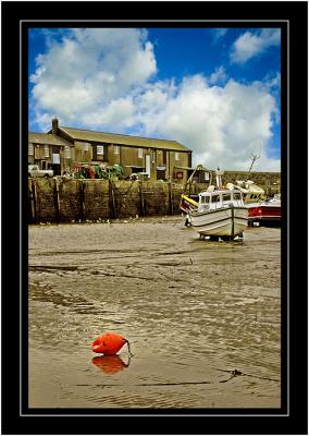 Buoy and boat, Lyme Regis, Dorset