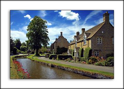 The village stream, Lower Slaughter, the Cotswolds