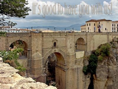 'It's good to have you with us' slide from the Ronda series